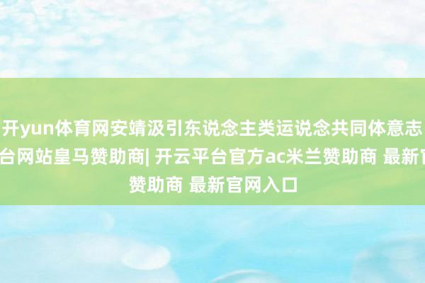 开yun体育网安靖汲引东说念主类运说念共同体意志-开云平台网站皇马赞助商| 开云平台官方ac米兰赞助商 最新官网入口