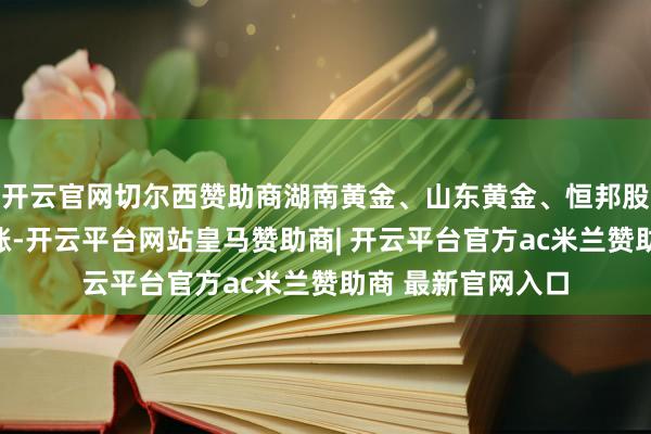开云官网切尔西赞助商湖南黄金、山东黄金、恒邦股份、中金黄金跟涨-开云平台网站皇马赞助商| 开云平台官方ac米兰赞助商 最新官网入口