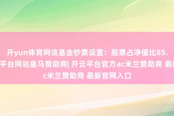 开yun体育网该基金钞票设置：股票占净值比85.55%-开云平台网站皇马赞助商| 开云平台官方ac米兰赞助商 最新官网入口