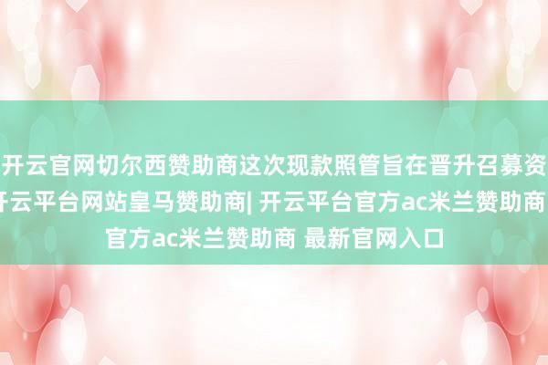 开云官网切尔西赞助商这次现款照管旨在晋升召募资金使用后果-开云平台网站皇马赞助商| 开云平台官方ac米兰赞助商 最新官网入口